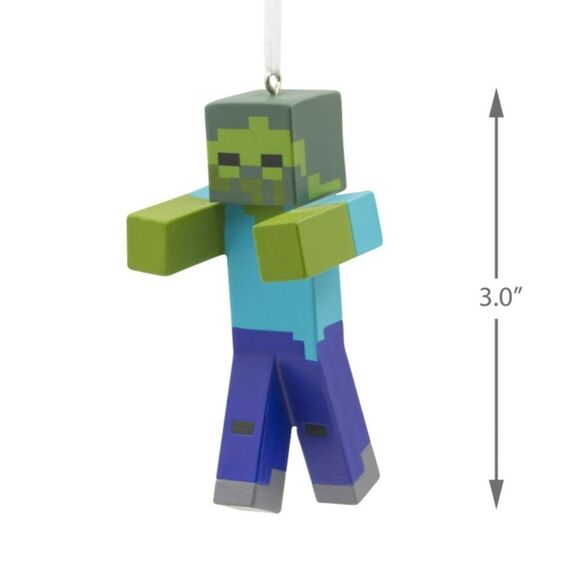 New Hallmark Minecraft Christmas Ornaments Axolotl Creeper Zombie 2022 Bundle - Picture 12 of 14
